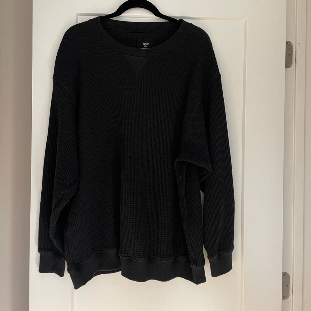 Aerie Waffle Knit Crewneck